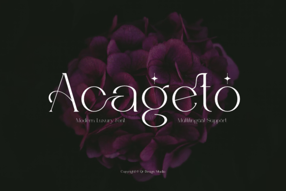 Acageto: A Serif Display Typeface That Elevates Digital Branding