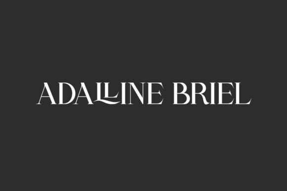 Adalline Briel: A Serif Display Font with Quiet Confidence