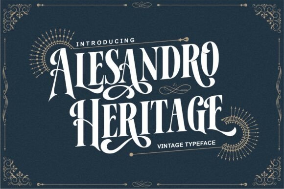 Alesandro: A Vintage Serif That Commands Attention