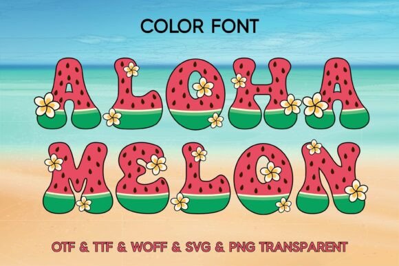 Aloha Melon: A Playful Color Font for Tropical Brand Moments