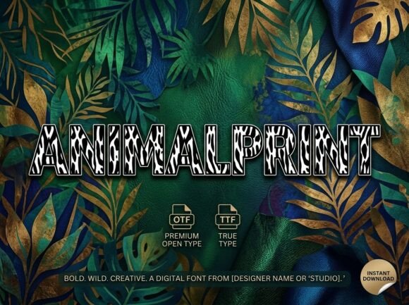 Animalprint: A Bold Display Font for Scroll-Stopping Campaigns