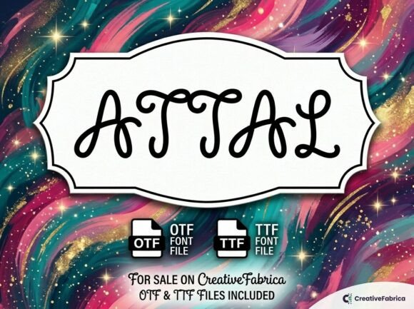 Attal: A Decorative Display Font That Commands Attention