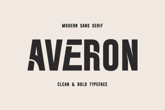 Averon: A Bold Sans Serif Display Font for Impactful Branding