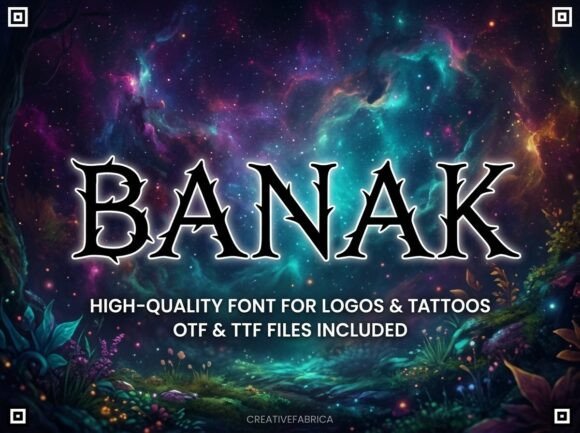 Banak: A Decorative Font That Makes Your Headlines Impossible to Scroll Past