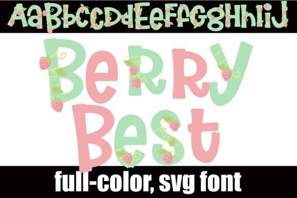 Berry Best: A Pastel Display Typeface for Editorial Charm