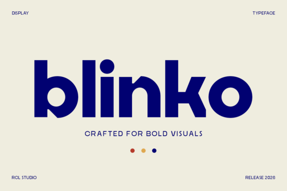 Blinko: A Friendly, Bold Sans Serif for Small Business Branding