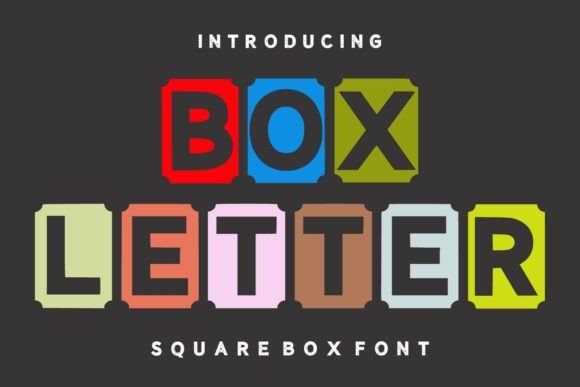 Box Letter Font: Playful, Precise & Perfect for Handmade Labels