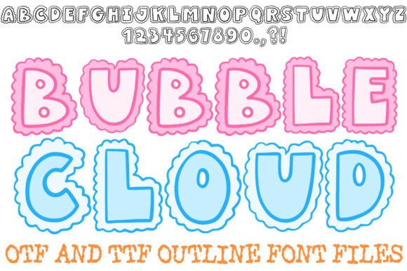 Bubble Cloud Font: Whimsical Display Type for Scroll-Stopping Campaigns