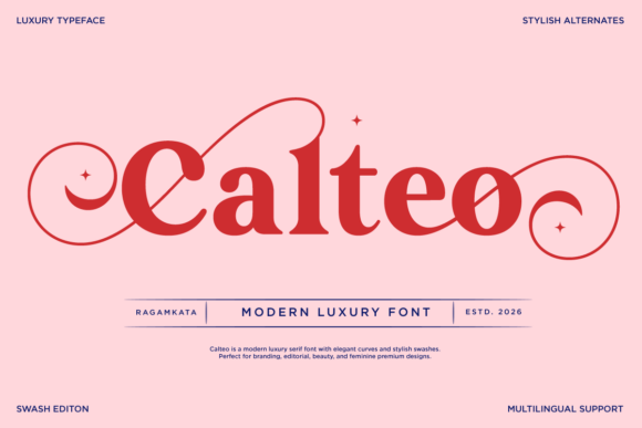 Calteo: A Modern Serif Font for Elegant Digital Branding
