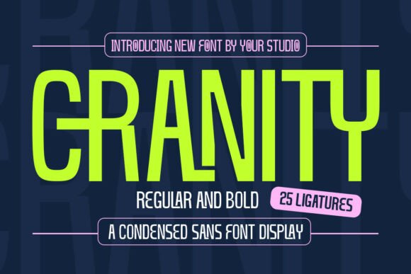 Cranity: A Bold, Modern Sans Serif Font for Makers
