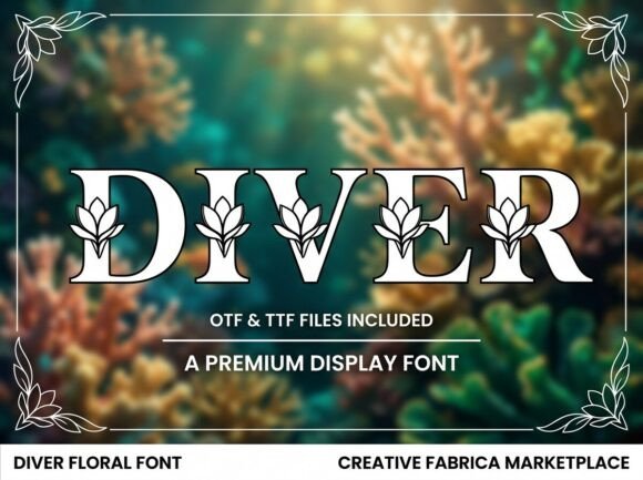 Diver: A Decorative Serif Font That Anchors Campaigns in Style