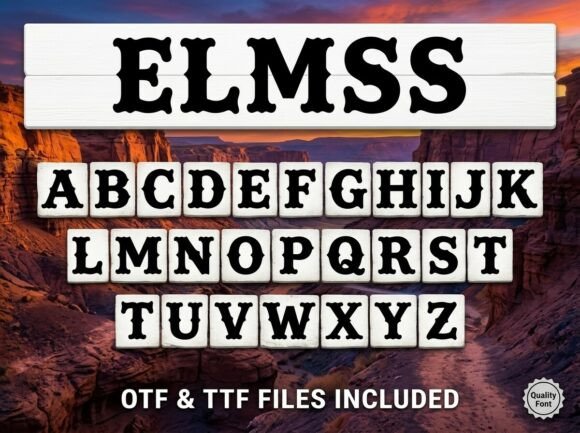Elmss: A Rugged Slab Serif for Bold Brand Moments