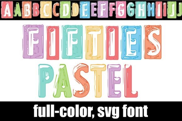 Fifties Pastel: A Color Font That Sets the Editorial Mood