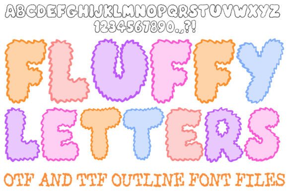 Fluffy Letters Font: Soft, Playful & Perfect for Handmade Products