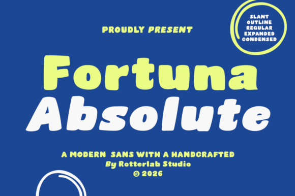 Fortuna Absolute: A Playful Yet Polished Display Font for Digital Brands