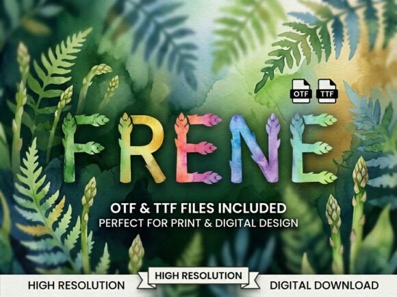 Frene: A Decorative Display Font That Commands Attention