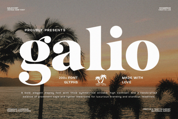 Galio: A Vintage Serif Font That Commands Attention