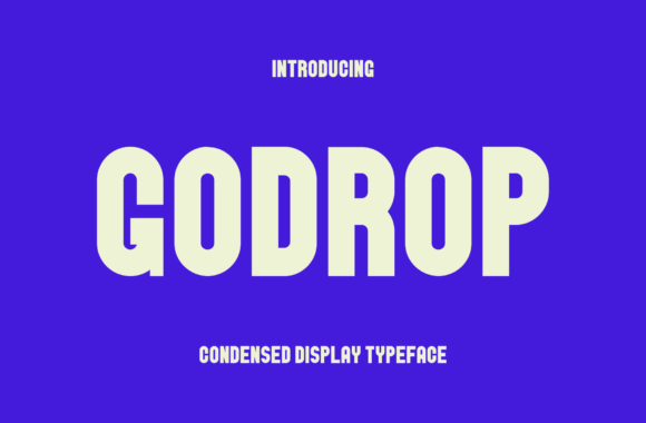 Godrop: A Bold Sans Serif Display Typeface for Digital Impact