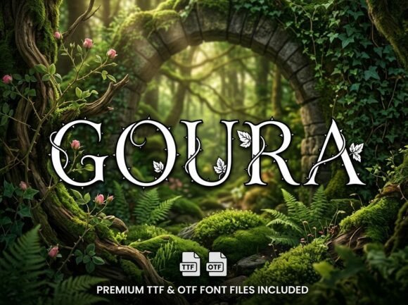 Goura: A Decorative Font That Builds Brand Trust