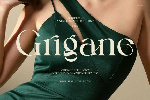 Grigane: A Serif Display Font for Elegant Digital Branding