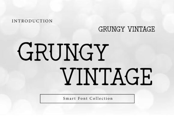 Grungy Vintage: A Rugged Slab Serif for Digital Branding