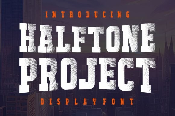 Halftone Project: A Bold, Vintage Slab Serif Font for Real Small Businesses