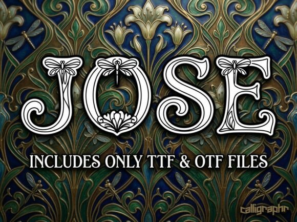 Jose: A Decorative Display Font for Bold Digital Identity