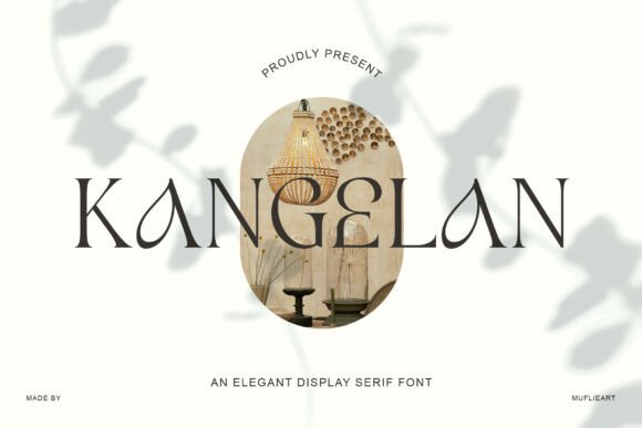 Kangelan: A Refined Display Serif Font for Digital Branding