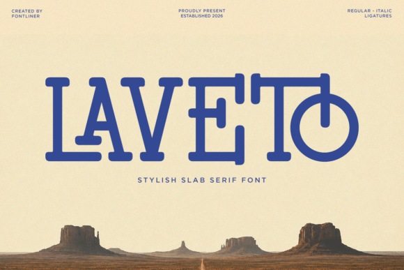 Laveto: A Retro Slab Serif That Feels Like Home