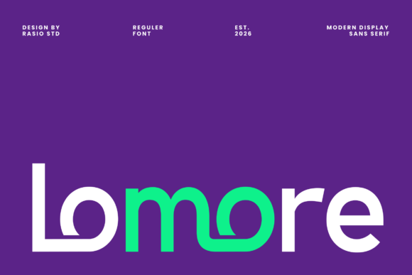 Lomore: A Display Sans Serif for Editorial Clarity and Character