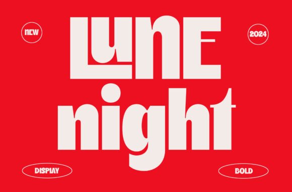 Lune Night: A Bold, Modern Display Font for Digital Brands
