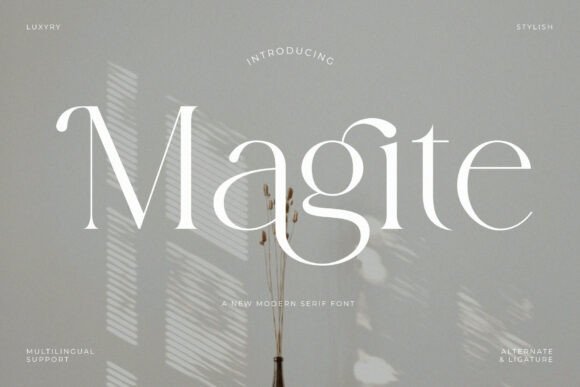 Magite: A Serif Font That Makes Your Brand Feel Luxe & Timeless