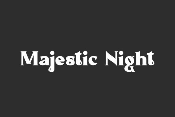 Majestic Night: A Bold Serif Font for Editorial Impact