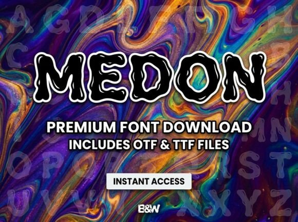 Medon: A Decorative Font That Makes Your Handmade Goods Shine