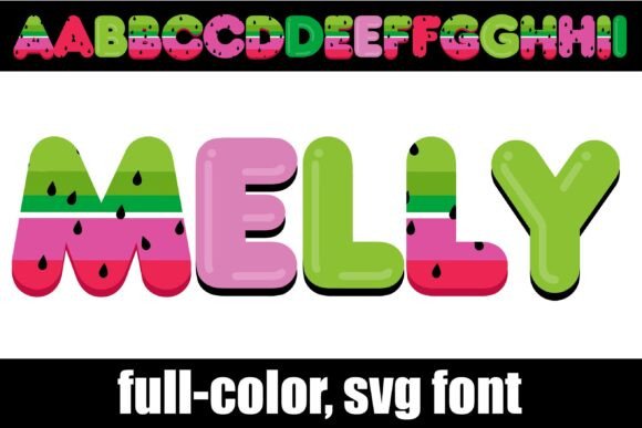 Melly: A Glossy Bubble Display Font for Standout Campaigns