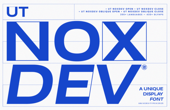 Noxdev: A Bold Sans Serif Display Font for Campaign Impact