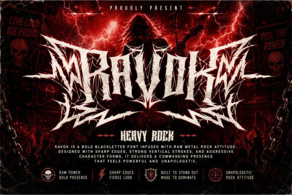 Ravok: The Blackletter Font That Cuts Through the Feed
