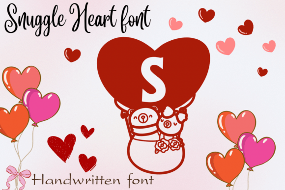 Snuggle Heart Font: A Whimsical Display Typeface for Digital Love