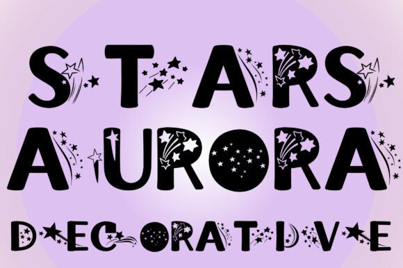 Stars Aurora: A Decorative Font That Elevates Your Brand
