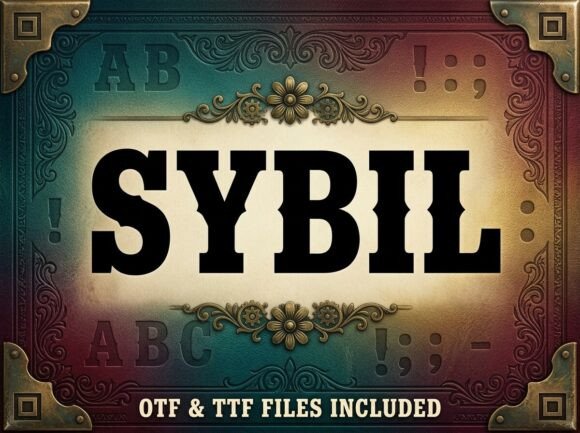 Sybil: A Decorative Typeface That Anchors Your Editorial Voice