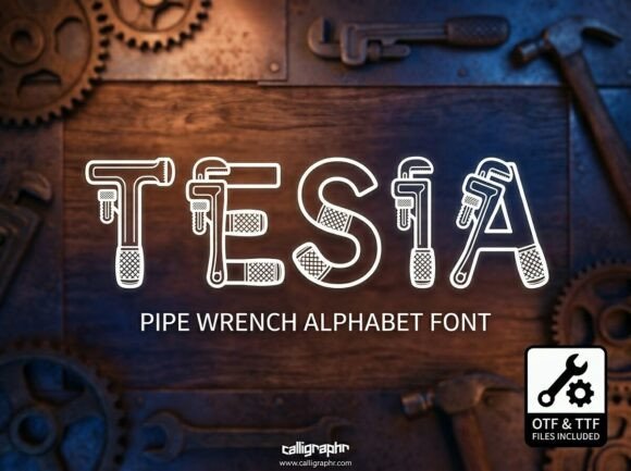 Tesia: A Decorative Font That Commands Attention
