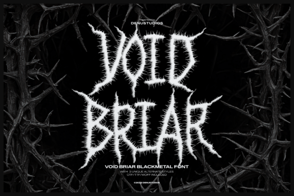 Void Briar: A Bold Blackletter Font for Standout Branding